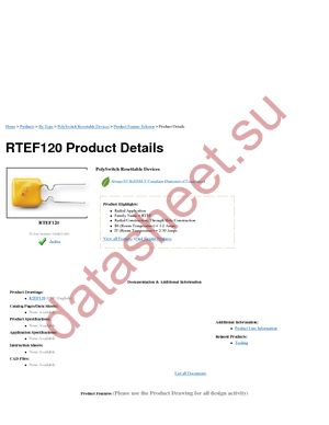 RTEF120 datasheet  